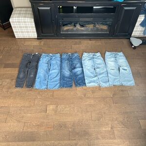 abercrombie kids Black Wash Button-Front Skinny Jeans